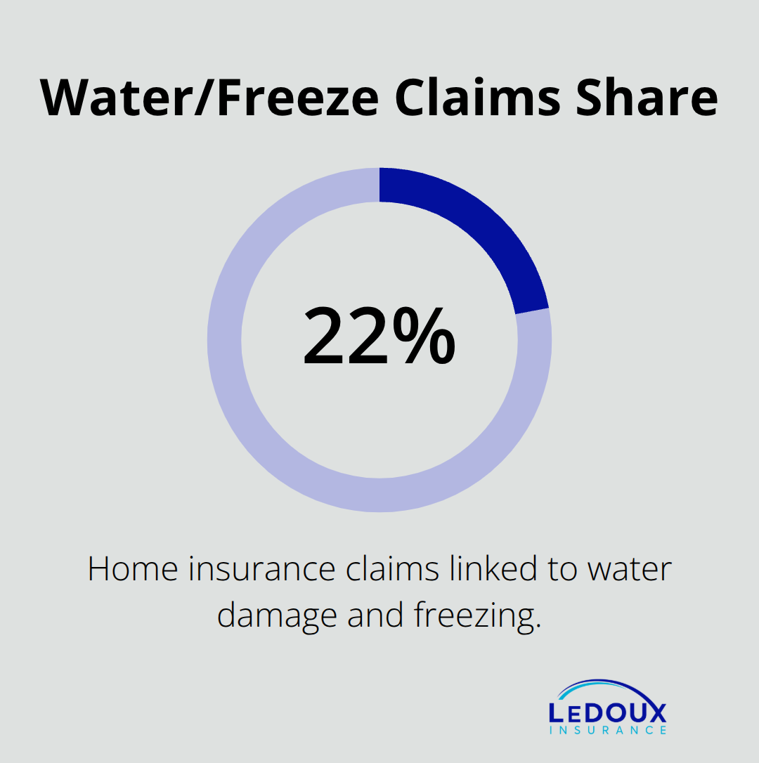 Percentage of home insurance claims tied to water damage and freezing conditions - Albany rental property insurance